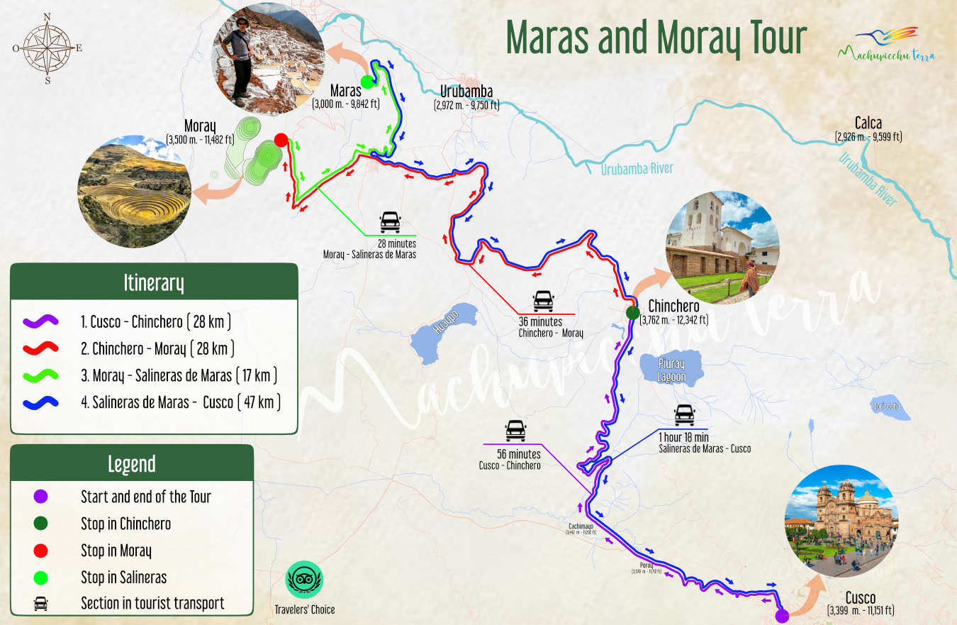 Map Maras Moray Tour