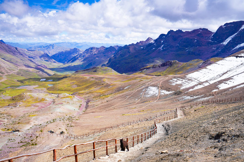 Path to Rainbow Mountain
