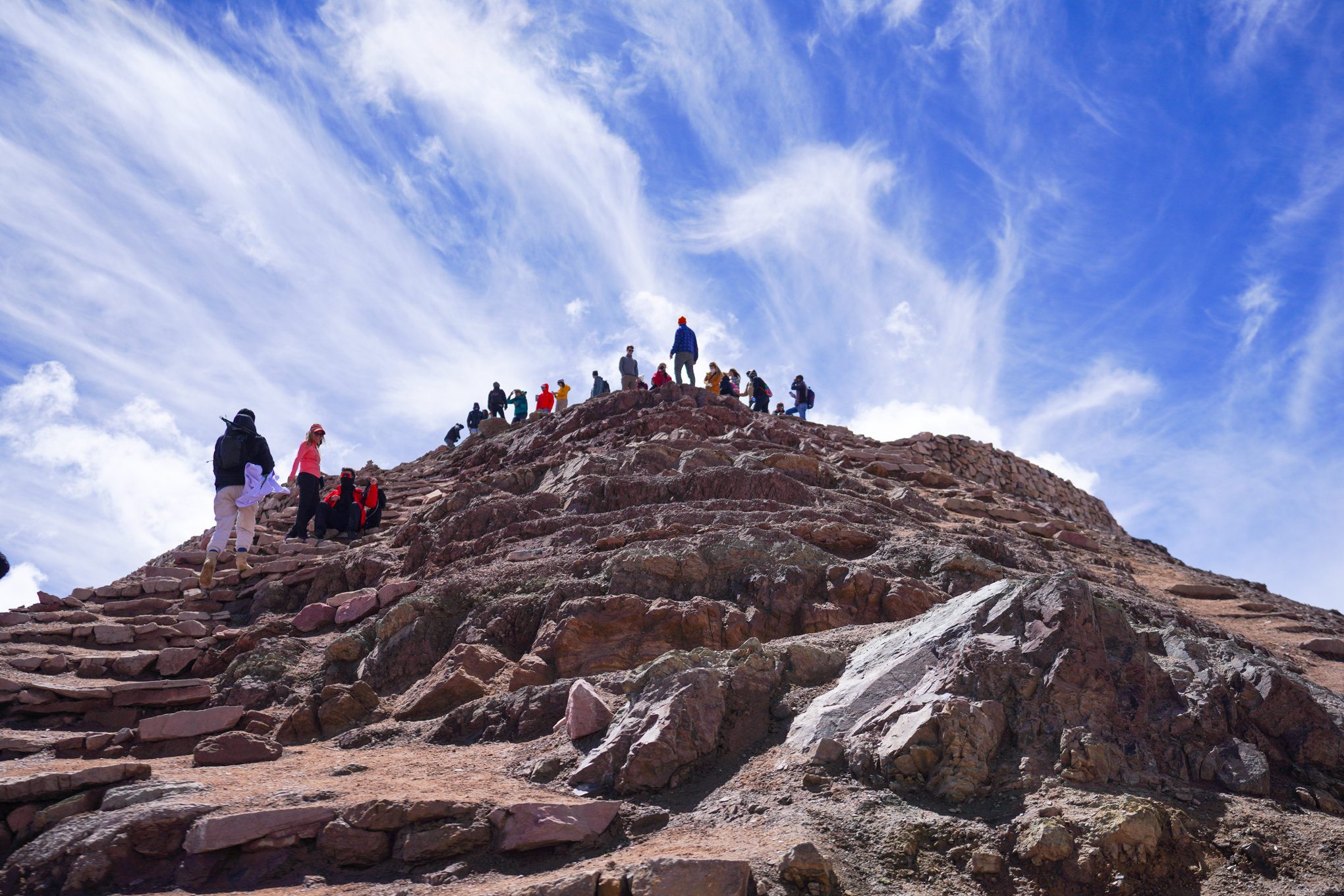 Tourists at Vinicunca