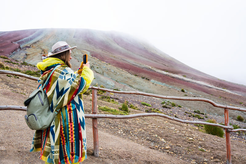 Tourist taking photos